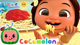 Food and Snacks with Nina 🍝 Healthy Fruits amp Vegetables  Cocomelon Nursery Rhymes amp Kids Songs [upl. by Kalina567]