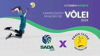 SADA CRUZEIRO x PRAIA CLUBE UBERLÂNDIA  AO VIVO E COM IMAGENS  CAMPEONATO MINEIRO CODEMGE 2024 [upl. by Ader522]