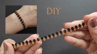 Seed Bead Bracelet Tutorial How to Make Beaded bracelet easy Beaded Jewelry Making [upl. by Ulda]