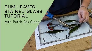 How to make a Gum Leaf Leadlight Panel  Step by Step [upl. by Naedan]