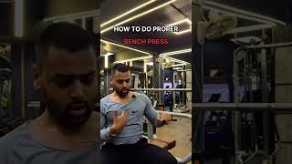 Proper way to bench press chestworkout benchpress chestday [upl. by Polash]