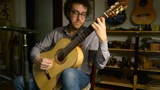 Andrea de Vitis Aleksander Tansman Hommage a Chopin 2022 sprucemaple or birch Marian guitar [upl. by Aarika]