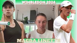 Magda Linette Interview  Wimbledon 2024 [upl. by Annoyed467]