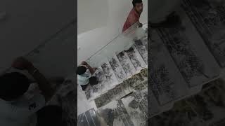 tuffen glass railing  kallu welding kbh welding Hemant ojha [upl. by Tennos404]