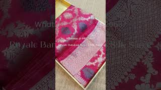 banarasi saree  different types of banarasi sarees with price  banarasi silk sarees [upl. by Trilley]