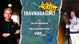 V86 Tips 225 ∣ Bergsåker amp Jägersro  JACKPOT ∣ Travmagasinet med Bergman amp Robertsson [upl. by Ahtelahs]