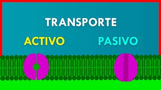 TRANSPORTE ACTIVO y PASIVO en la MEMBRANA PLASMÁTICA [upl. by Llednav]