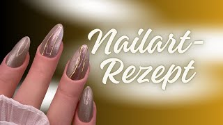 Nageldesign Rezept mit magn Cateye bornprettyofficial nails nailart cateyegel [upl. by Sugna]