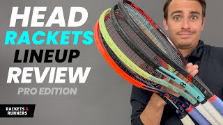 Head Racket Lineup Review ft Gravity Boom Prestige Speed Radical Extreme  Rackets amp Runners [upl. by Ardra]