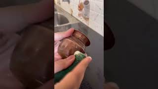 How to Clean Copper Utensils naturalcleaners cleaningtips kitchenhacks [upl. by Enileuqcaj]