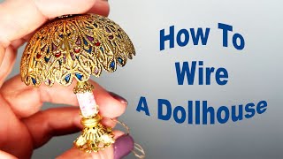 TAPE WIRE A Step by Step Tutorial for Electrifying a Dollhouse or Room Box [upl. by Candis]