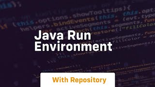 java run environment [upl. by Rabush]