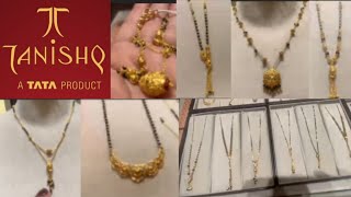 gold mangalsutra designs  Tanishq gold mangalsutra designs with weight and price  Lightweight [upl. by Carbone964]