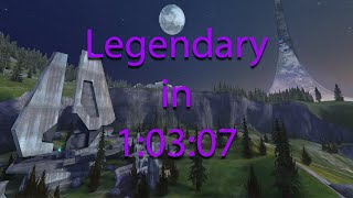 Halo CE in 10307  Legendary Speedrun [upl. by Nnaid]