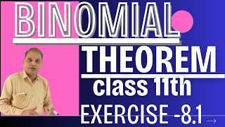 Class 11 Maths Chapter 8 Exercise 81 Binomial Theorem class 11  part 4 [upl. by Bernadene]