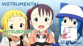 Mitsuboshi Colors  OP  Colors Power ni Omakasero INSTRUMENTALGuitarPro Tabs [upl. by Ayat]