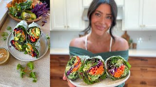 Giant Summer Rolls  Low Calorie  Plant Based [upl. by Evetta]