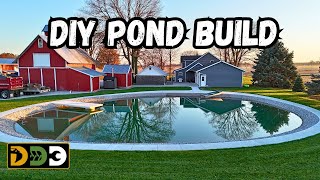 Full Backyard Pond Build Start To Finish [upl. by Esialb]