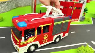 Un camion de pompiers en action [upl. by Eisor]