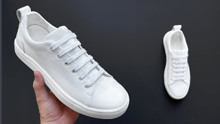 HOW TO BAR LACE SHOES EASY [upl. by Bernt]