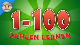 Zählen von 1 bis 100  Zahlen lernen für Kleinkinder  count to 100 in German [upl. by Kcirdehs]