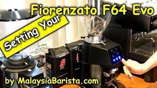 129 How to set your Fiorenzato F64 Evo Coffee Bean Grinder in 4K [upl. by Orji]