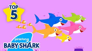 Doo Doo Doo Baby Shark in 5 minutes  Compilation  Baby Shark Remix  Baby Shark Official [upl. by Seko]