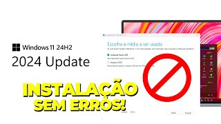 Como INSTALAR Windows 11 24H2 SEM PERDER seus ARQUIVOS e sem ERRO De Bitlocker  OFICIAL sem BUGS [upl. by Anirtak672]