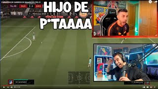 AURONPLAY REACCIONA A 5 MINUTOS DE CABRE0S DE DjMaRiiO EN FIFA 21😂 [upl. by Uphemia]