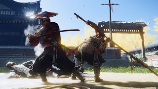 Red samurai  Aggressive Brutal Combat Gameplay  Ghost of tshushima directors cut ghostoftsushima [upl. by Ranilopa]