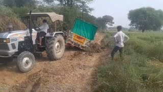 Eicher 485 VS Mahindra 265 Di mahindra eicher minivlog vlog farming power [upl. by Merrilee]