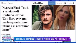 TottiBlasi personal trainer quotCon Ilary più di un caffèquot  La Volta Buona 25012024 [upl. by Ruenhs844]