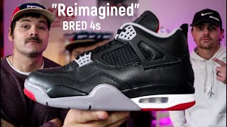 quotReimaginedquot Jordan 4 Bred  REVIEW [upl. by Eenttirb]