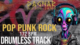 Pop Punk Rock  Drumless Track  172 BPM  No Drums  Backing Track Jam For Drummers [upl. by Ennayd]