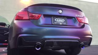 BMW 435i Straight pipe Catless Downpipes [upl. by Eenad]