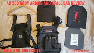 Body Armor AR500 steel plates and Scorpion Tactical Gear Spartan Armor spall bag review [upl. by Arded]