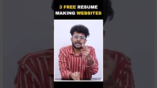 3 Free Resume making Websites📑Get Resume Templates for Freshers Resume Kaise Banaye shorts lmt [upl. by Ycal]