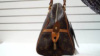 LOUIS VUITTON Montorgueil PM Monogram Canvas Shoulder Bag REVIEW PREOWNED [upl. by Yknarf366]