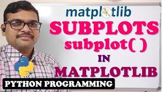 SUBPLOTS IN MATPLOTLIB  SUBPLOT FUNCTION  PYTHON PROGRAMMING [upl. by Lelia155]