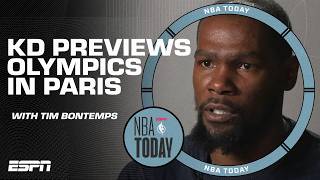 Kevin Durant Interview These Olympics aren’t a farewell tour  NBA Today [upl. by Eeralav518]