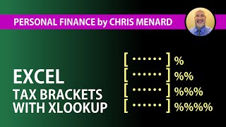 Tax Brackets Explained using Excels awesome XLOOKUP function [upl. by Eddra]