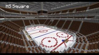 All Minecraft Hockey Rinks Goal Horns 20162017 [upl. by Nauqe]