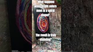 Painting a Colorful Spiral with a Unique Technique‼️artdrawinghowtodrawmagicreactionvideo duet [upl. by Amena]