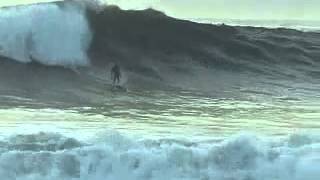 Big Wave Surfing Redondo Beach Breakwall  California [upl. by Maharva484]