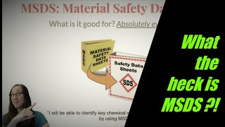 MSDS Material Safety Data Sheets Explained Easy  What Are They [upl. by Ailee]