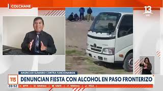 Denuncian fiesta con alcohol en oficina de paso fronterizo de Colchane [upl. by Annawoj]