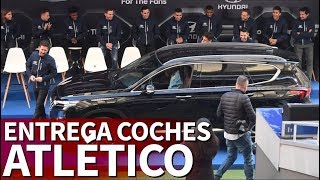 Entrega de coches a los jugadores del Atlético de Madrid  Diario AS [upl. by Ennairrek]