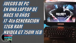 Juegos de PcLaptop de hace 10 años Alienware 14 i7 4ta generacion 12gb ram gt750m 1gb [upl. by Eelyek376]