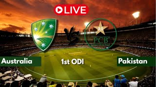 Pakistan vs Australia 1st ODI  Live Score  Australia vs Pakistan [upl. by Bannon]