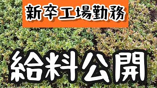 【新卒】工場勤務1年目の給料を公開します [upl. by Salomie]